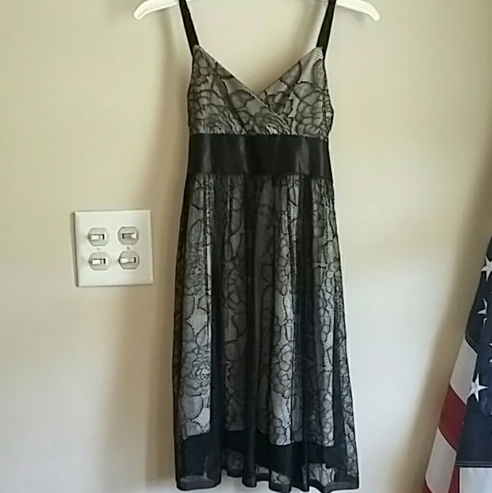 Aqua Laced Dress: With Silk Ribbon